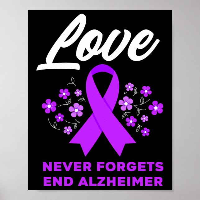 Poster Amor nunca esquece o mal de Alzheimer de ponta (Frente)