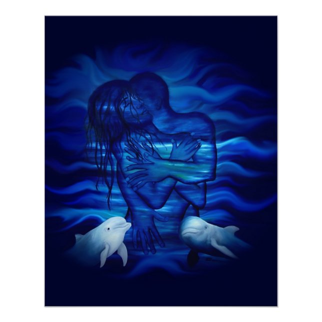 Pôster Amor, Passion act - par com Dolphin pair (Frente)