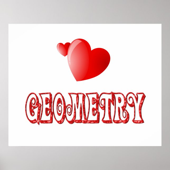 Poster Amor pela Geometria (Frente)