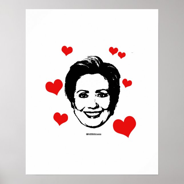 Pôster Amor pela Hillary (Frente)