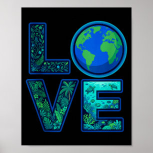 Poster amor pela natureza do dia da terra, ecológico, amb