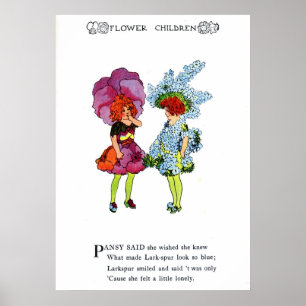 Poster Amor perfeito e Larkspur
