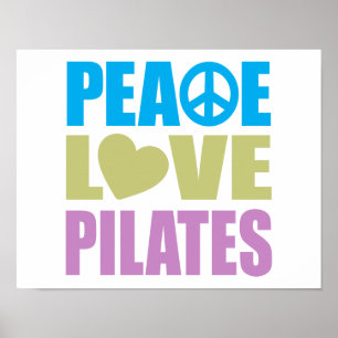Poster Amor Pilates da paz