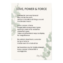 Amor, Poder, Força Poesia