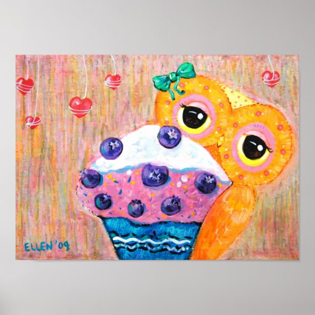 Poster Amor por Cupcake de amoreira (Frente)