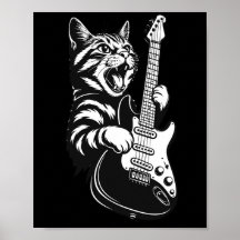 Amor por Música Legal | Gato de Rock Tocando Guita