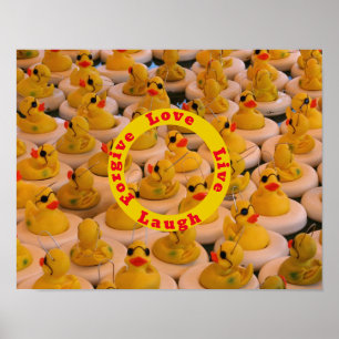 Poster Amor Ria Patos De Borracha Vivos Palavras Inspirad