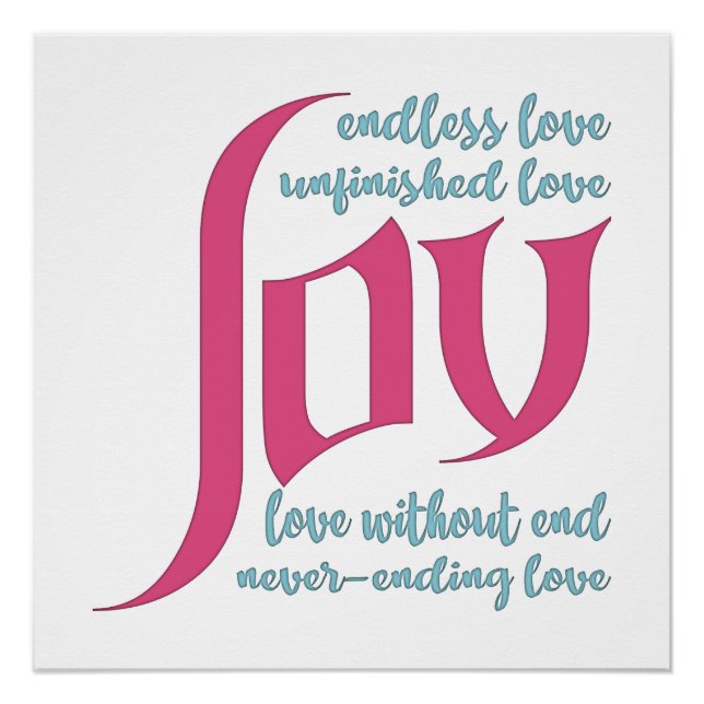 Pôster Amor sem fim (Frente)