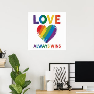 Poster Amor Sempre Vence LGBT