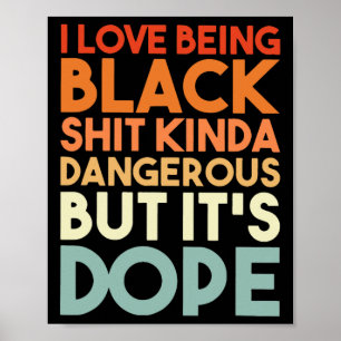 Poster Amor ser negro é meio perigoso, mas é drogas.
