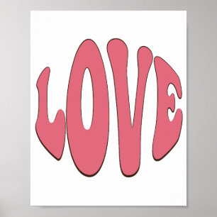Poster Amor simples, urbano, moderno, legal e design