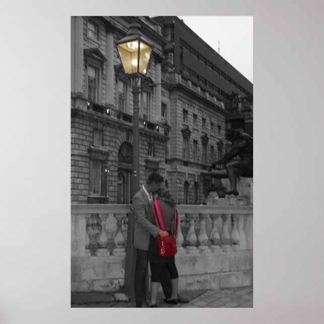 Pôster Amor sob luz de rua (Frente)