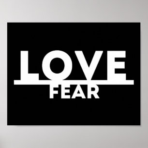 Poster Amor sobre o medo