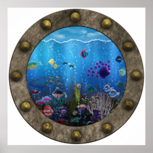 Poster Amor subaquático -