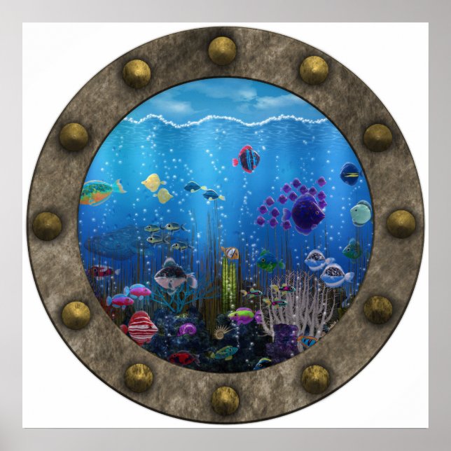 Poster Amor subaquático - (Frente)