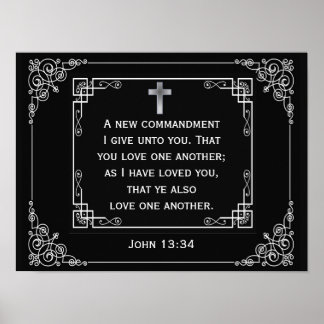 Poster Amor Um Ao Outro John 13:34