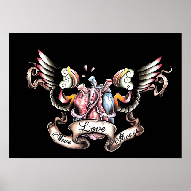 Pôster amor verdadeiro sempre (Frente)