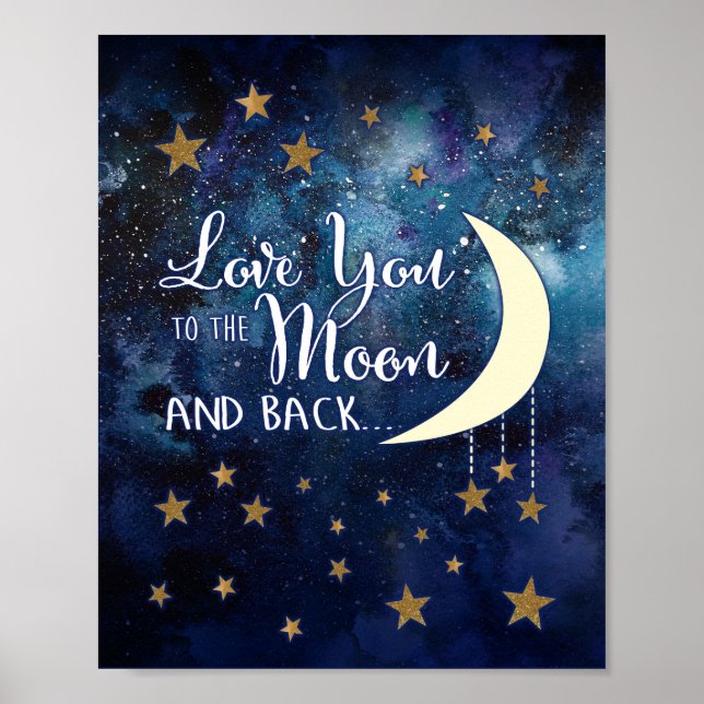 Poster Amor Você Até a Lua e Volta (Frente)