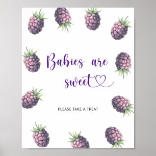 Poster Amoras negras - os bebês são doces