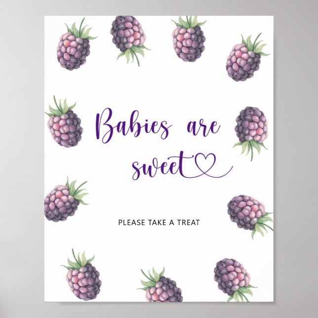 Poster Amoras negras - os bebês são doces (Frente)