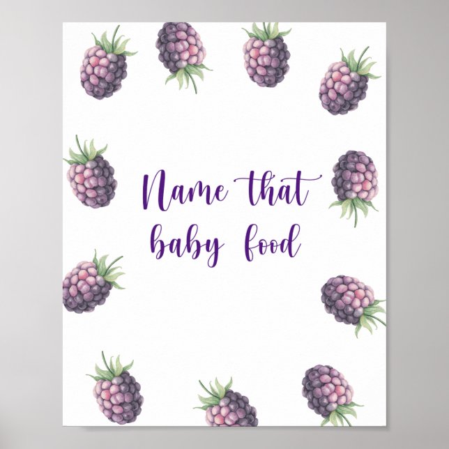 Poster Amoras - nome aquele alimento para bebês (Frente)