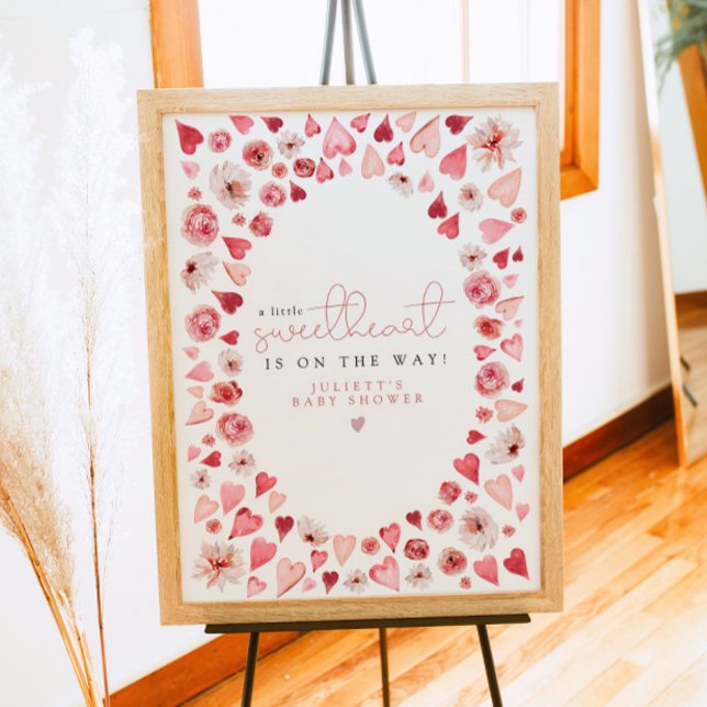 Poster AMORE Little Swetheart Valentine Day Baby Welcome (Criador carregado)
