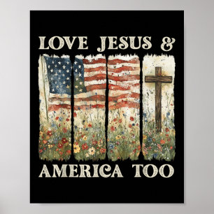 Poster Amores E Jesus América Também 4 De Julho Wildflowe