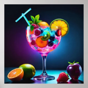 Poster Amortização de Frutas frescas