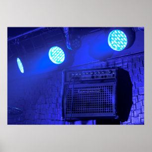 Poster Ampère azul