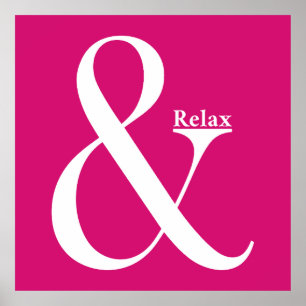 Poster Ampersand E Relaxe