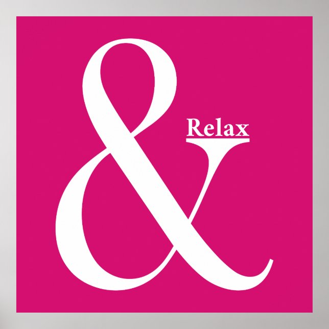 Poster Ampersand E Relaxe (Frente)