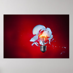 Poster Ampola de explosão