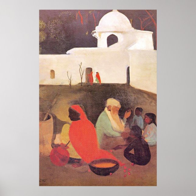 Poster Amrita Sher-Gil - Antigo contador de histórias, be (Frente)
