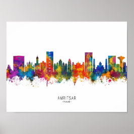 Poster Amritsar Punjab Skyline