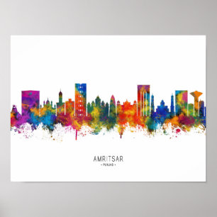 Poster Amritsar Punjab Skyline