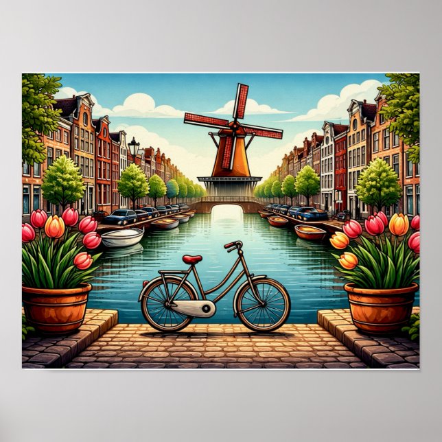 Poster Amsterdã (Frente)