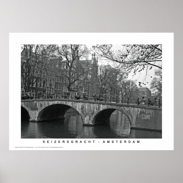 Pôster Amsterdã - Keizersgracht (Frente)