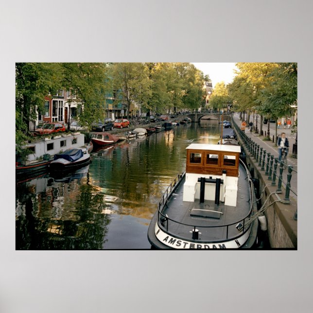 Poster Amsterdam Canal (Frente)