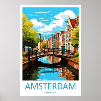Poster Amsterdam National Ski Park PosterVintage Travel