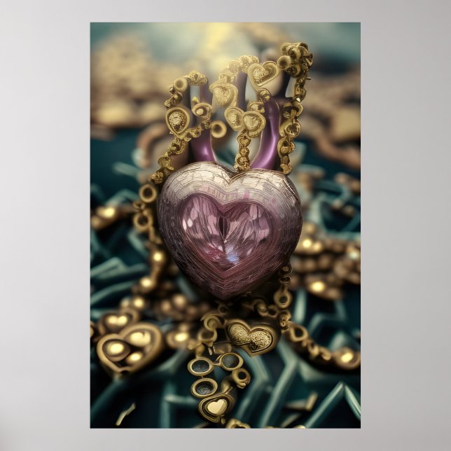 Poster Amulet Crystal Heart (Frente)