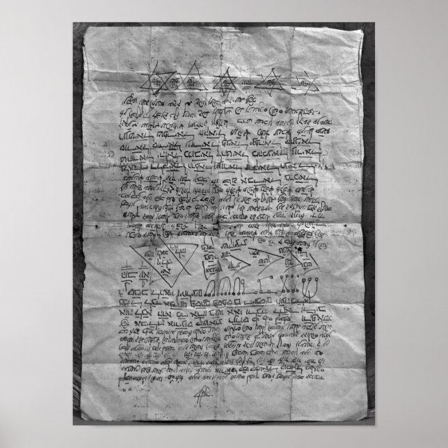 Poster Amuleto cabalístico (Frente)