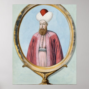 Pôster Amurath (Murad) I (1319-89), sultão 1359-89, de