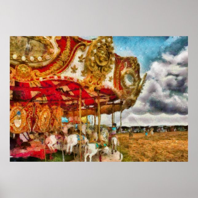 Poster Amusement - A Feliz-volta-redonda (Frente)