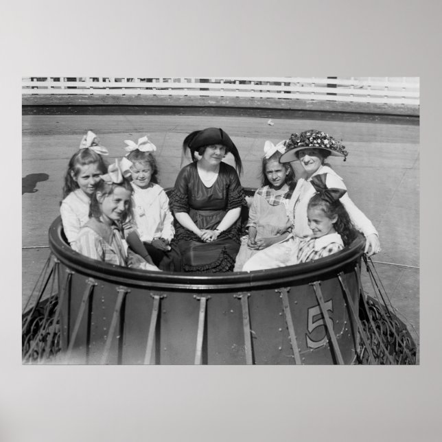 Pôster Amusement Park Ride, 1921 (Frente)