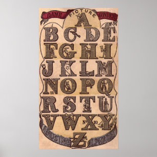 Pôster Amusing Alphabet