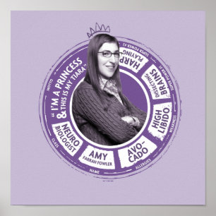 Poster Amy Farrah Fowler Info Graphic