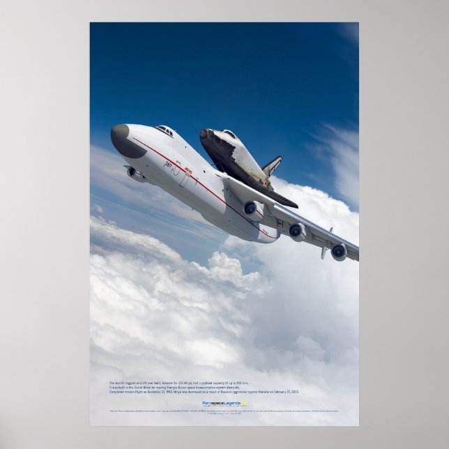 Poster An-225 Mriya and Buran Shuttle Flight (Frente)