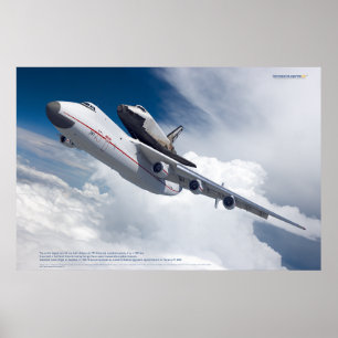 Poster An-225 Mriya & Buran: Cartaz das Lendas Espaciais