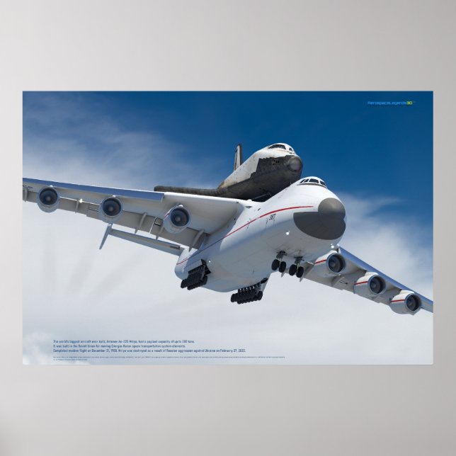 Poster An-225 Mriya & Buran: Lendas Espaciais (Frente)