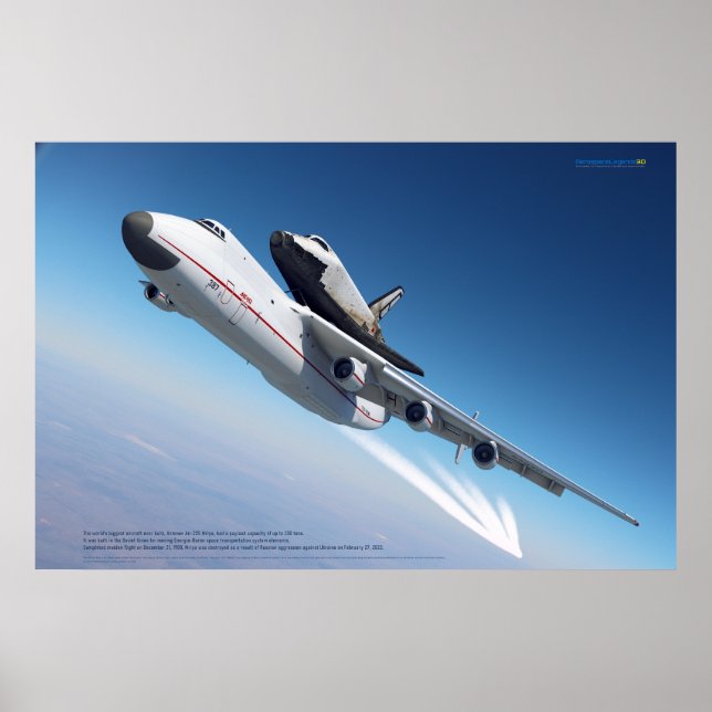 Poster An-225 Mriya & Buran: Lendas Espaciais (Frente)